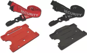 SECURITY lanyard Neck Strap with ID card holder badge Pass holder - FREE P&P - Picture 1 of 3