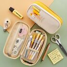 Capacity Fold Pencil Bag Pencil Case Canvas Pencil Box Cosmetic Bag Pens Holder