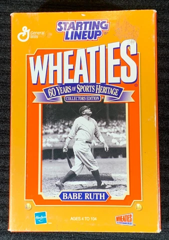 The Starting Lineup Limited Edition Wheaties Champion Collection Babe Ruth NIB Cover