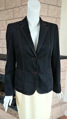 Chaqueta Blazer AKRIS Punto Vintage Años 90 Italia Talla 10 EE. UU. Foto 1 de 4