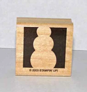 Snowman Single Stamp Christmas Holiday Cute small size Stampin Up Holiday Blocks - Picture 1 of 6