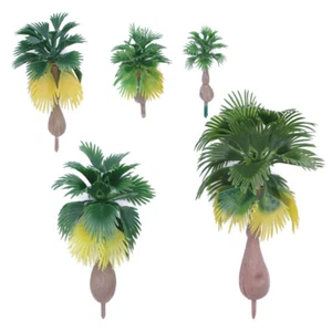 15 Pezzi Palme Miniatura Paesaggio Decorazione Modello Tropicale Decorazioni Paesaggio - Foto 1 di 12