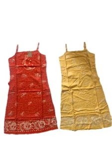 NWT PULLOVER spaghetti strap dress MAXI boat neckTIE BACK BELT boho style COTTON - Picture 1 of 4