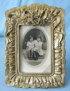 Antique Vintage Black and White Photograph Two Young Girls Sitting on Steps - Picture 1 of 12