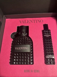 VALENTINO BORN IN ROMA 2 PC GIFT SET 50ml 1.7Oz EDT SP 15ml  0.5Oz EDT SP NEW - Picture 1 of 5