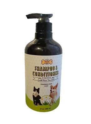 P.O.M. Champú y acondicionador para mascotas con aceite de árbol de neem - aroma de aloe de manzanilla Foto 1 de 3