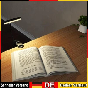 LED-Notenpultleuchte mit flexiblem Hals ansteckbare Buchlampe für Klaviernoten - Bild 1 von 11