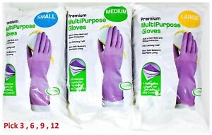 Clean Ones Premium Multipurpose Gloves Non Slip Grip, Small, Medium or Large