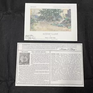 Paul Sawyier Kentucky Artist Limited Edition Print Scenic Lane Numbered 1988 - Picture 1 of 9