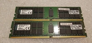 16GB 2RX4 PC4-2133P Kingston DDE4 ECC Modul Server Speicher RAM KTM-SX421/16GB - Bild 1 von 5