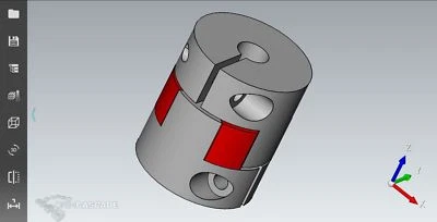 CNC.BZ 5mm x 10mm Jaw Shaft Coupling CNC Shaft Spider Stepper Motor Coupler Nema 17