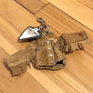 Nuevo Mini Chaqueta con Flecos de Cuero de Gamuza MINNETONKA Llavero Llavero Nuevo de Edición - Imagen 1 de 5