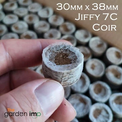 Jiffy 7C Pellets Coir Coco Propagation Plug Seeds Hydroponic Organic 30mm x 38mm - Image 1 of 4