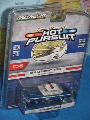 HOT PURSUIT 1977 PONTIAC LEMANS NEVADA HIGHWAY PATROL USA GREENLIGHT *BRAND NEW* - Image 1 of 4