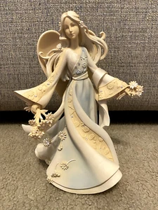 RARE ENESCO 2011 SCATTER JOY 9" ANGEL FIGURINE STAUTE RALPH WALDO BY KAREN HAHN - Picture 1 of 9