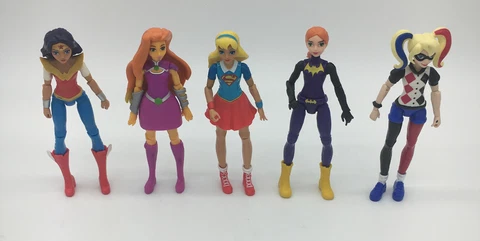DC Comics Super Hero Girls Action Figure Lot of 5 Dolls 6" 2015 Mattel Cover