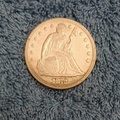1872 Liberty Seated dollar, Extra Fine, toned, and highly reflective - Image 1 of 4
