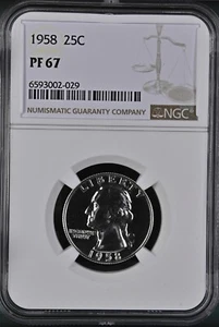 1958 Proof Washington Quarter - NGC PF 67 - Picture 1 of 2