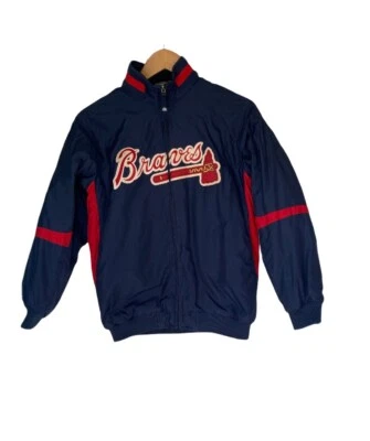 Atlanta Braves Vintage Style Jacket Majestic Youth Large Age 10 - Image 1 of 4