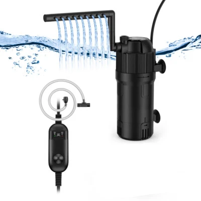 5-in-1 Aquarium Innenfilter Filter mit UV Wasserpflege Sauerstoff Aquarienfilter - Bild 1 von 4