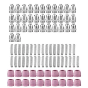 100pcs WSD60 Plasma Cutting Consumables Torch Electrode Tip Nozzle Kit - Picture 1 of 7