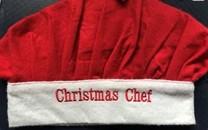 Christmas Xmas adults chef hat Centrepiece Table santa Decorations - Picture 1 of 1