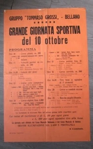 Manifesto poster PROGRAMMA GRUPPO TOMMASO GROSSI - GRANDE GIORNATA SPORTIVA - Picture 1 of 1