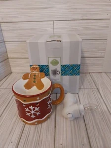 Scentsy Gingerbread Man Wax Warmer Mini Wall Plug In Warmer Winter Christmas  - Picture 1 of 6