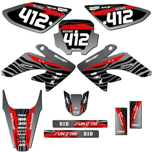 Kit de gráficos CRF 100 TIGRE 2004-2010 negro Senge compatible con Honda - Imagen 1 de 10
