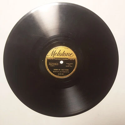 MARTIN AND ROBERTS Shadows And Dreams/Down On The Farm MELOTONE 78RPM HEAR Foto 1 de 2