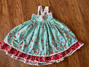 Jelly the Pug girls dress with Nautica, floral, Birds size 6X - Picture 1 of 6