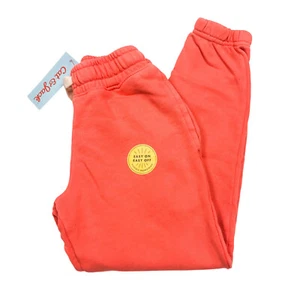 Cat & Jack Girls Size XS Sweatpants Drawstring Pockets Coral - Picture 1 of 12