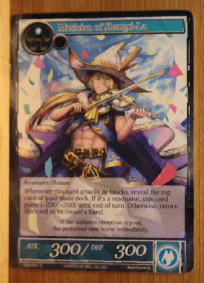 Force Of Will CCG "Musician of Shangri-La"  TMS-041 C - Image 1 of 1