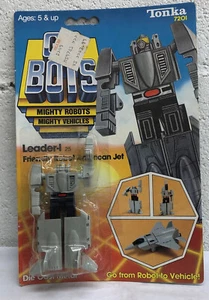 GoBots 1984 Leader-1 One #25 Tonka Friendly Robot American Jet MOC Bubble Taped - Picture 1 of 3