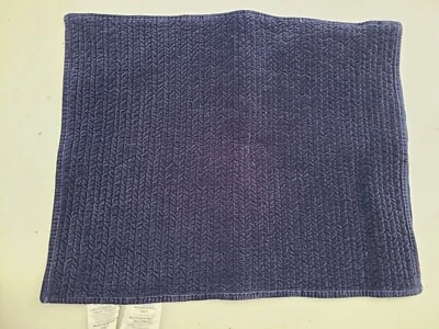 Falsa estándar Pottery Barn "cuerda de terciopelo azul oscuro" Foto 1 de 3