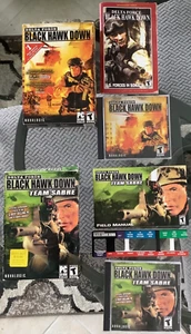 Lote de juegos de PC NovaLogic Complete Black Hawk Down & BHD Team Sabre '03 '04 CD Rom - Imagen 1 de 5