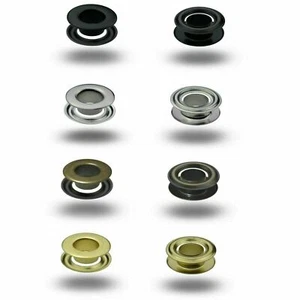 Eyelets Stainless Brass, Studs Metal Eyelets for Leather Fabric Textile Eyelet Press T-3 - Picture 1 of 9