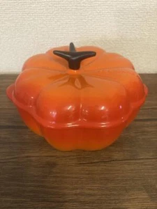 Le Creuset Petite Pumpkin Mini Casserole Orange Cocotte Stoneware New No Box - Picture 1 of 1