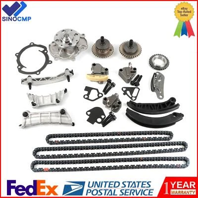 3.6L Timing Chain Kit Water Pump Set For 2007-11 Cadillac STS 2011-15 GMC Acadia - Image 1 of 4