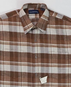 Rare Vintage Arrow Sportswear Lightweight Flannel Shirt M NOS New old stock 80s - Picture 1 of 24