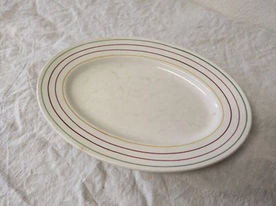 Ancien Plat de service en céramique ovale Gien JEAN - Photo 1/4