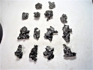 NICE LOT! UNIQUE SHAPES! SUPER NEW CAMPO METEORITE SHATTERED CRYSTALS 235.1 GMS - Picture 1 of 5