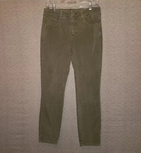 NYDJ Women Sz 6 Lift & Tuck Ami Skinny Ankle Mid-Rise Army Green Pockets Stretch - Picture 1 of 9