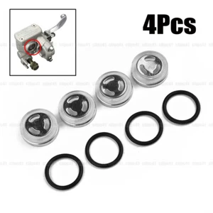 4Pcs 18mm Motorcycle Brake Master Cylinder Reservoir Sight Glass Len Gasket Kit - Picture 1 of 10