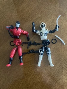GI Joe ARAH 2 Figures Storm Shadow And Slice W/ Weapons/o-rings Disassembled - Picture 1 of 2