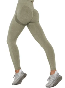 2 Pack of Womens Seamless Leggings High Waisted Workout Tight Leggings Gym Yoga - Picture 1 of 3