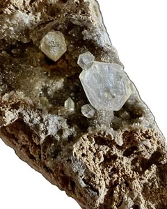 Herkimer Diamonds In Matrix Specimen All Natural One Large Several Small 11 Oz - Picture 1 of 5