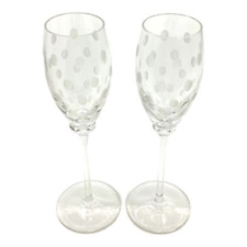 HERMES champagne glass wine glass fanfare 2P set used Shipping from Japan