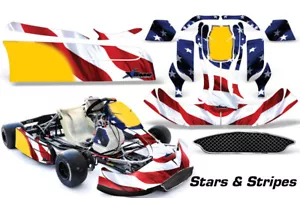 Go Kart Graphics Decals Stickers For CRG New Age NA2 StarsNStripes - Bild 1 von 2