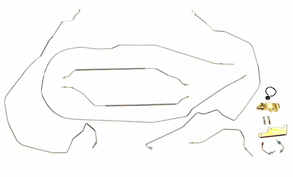 Полный комплект тормозной магистрали и клапана из нержавеющей стали для мощного 4-колесного диска - Изображение 1 из 1